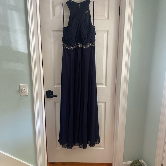 Navy Blue Formal Evening Dress Gown - Picture 10 of 16